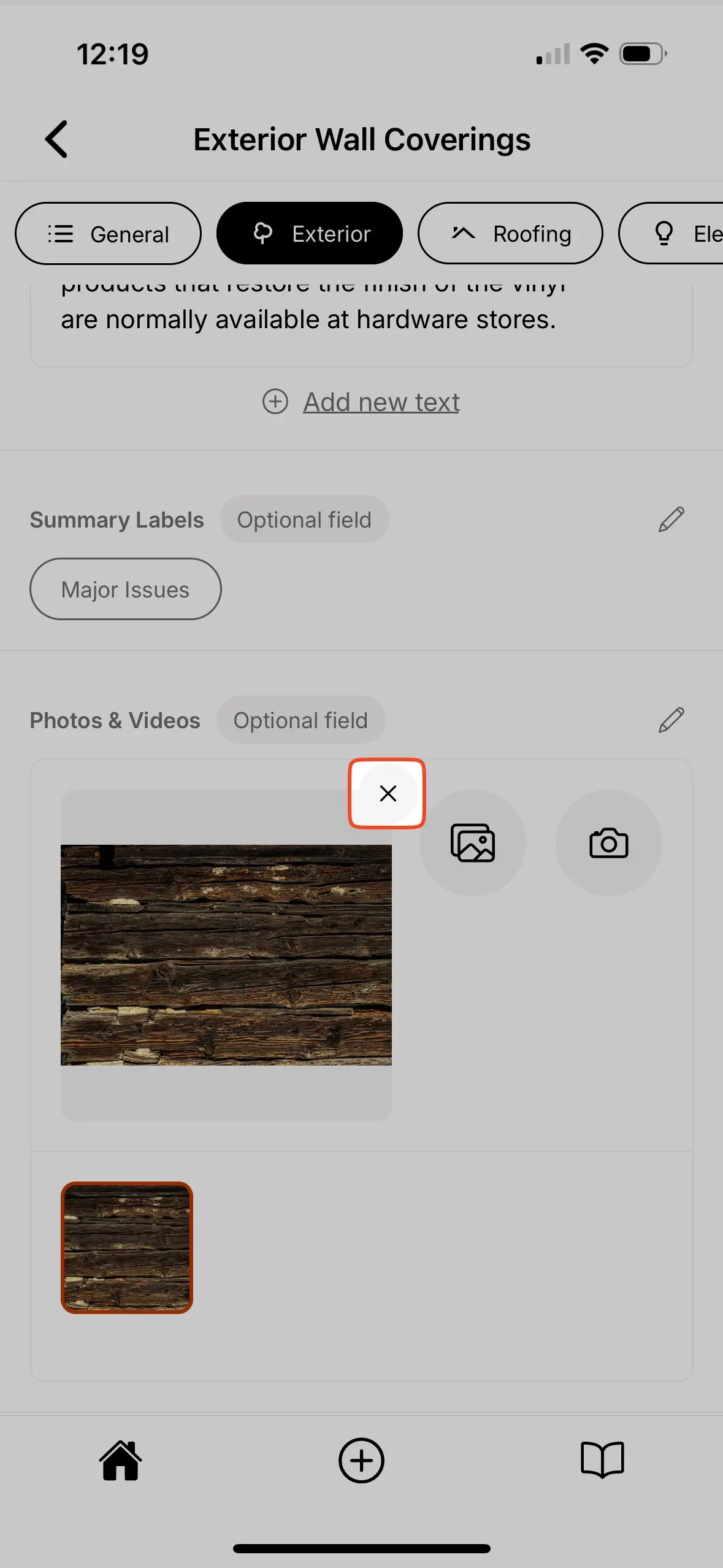 Deleting media files.