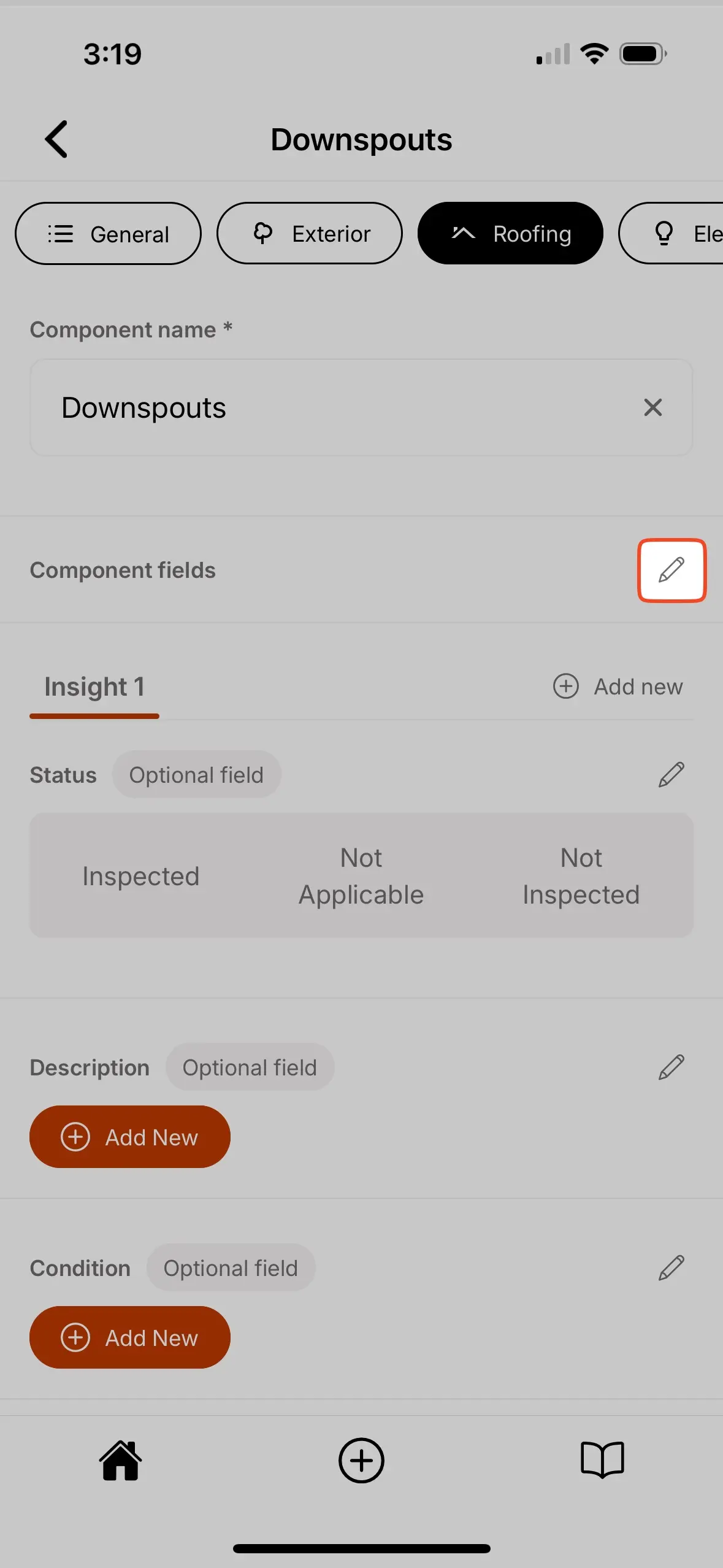 Creating new fields.