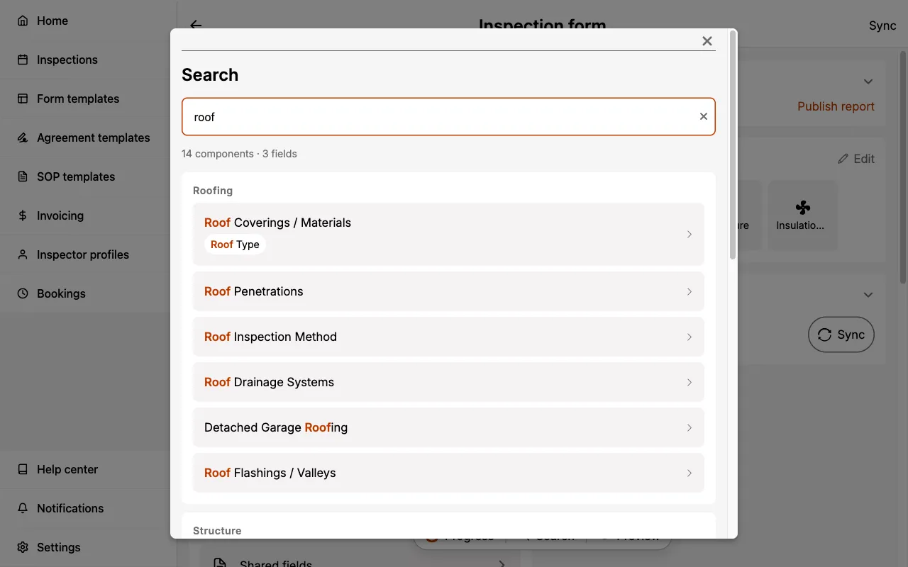 Search Tool with results.