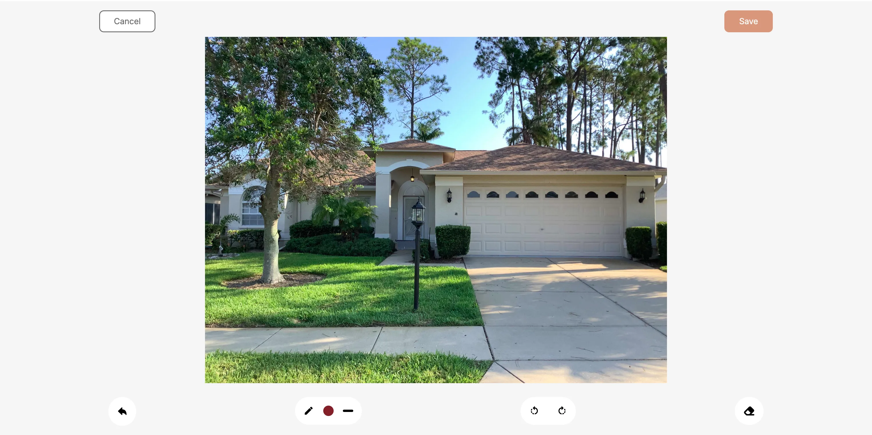 Using photo markup tools to annotate inspection photos.