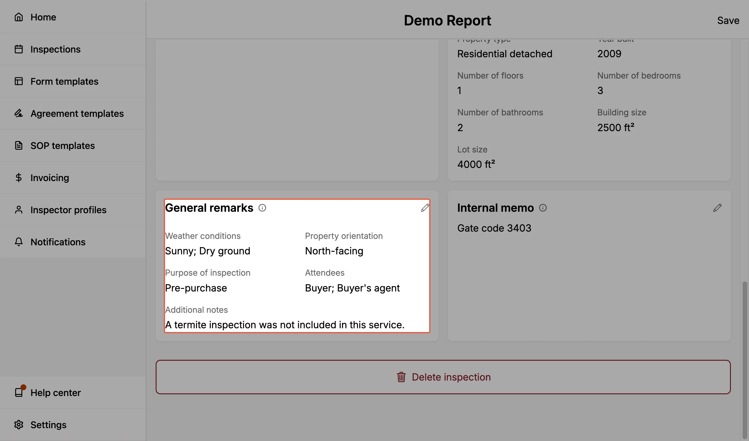 Where to find general remarks.
