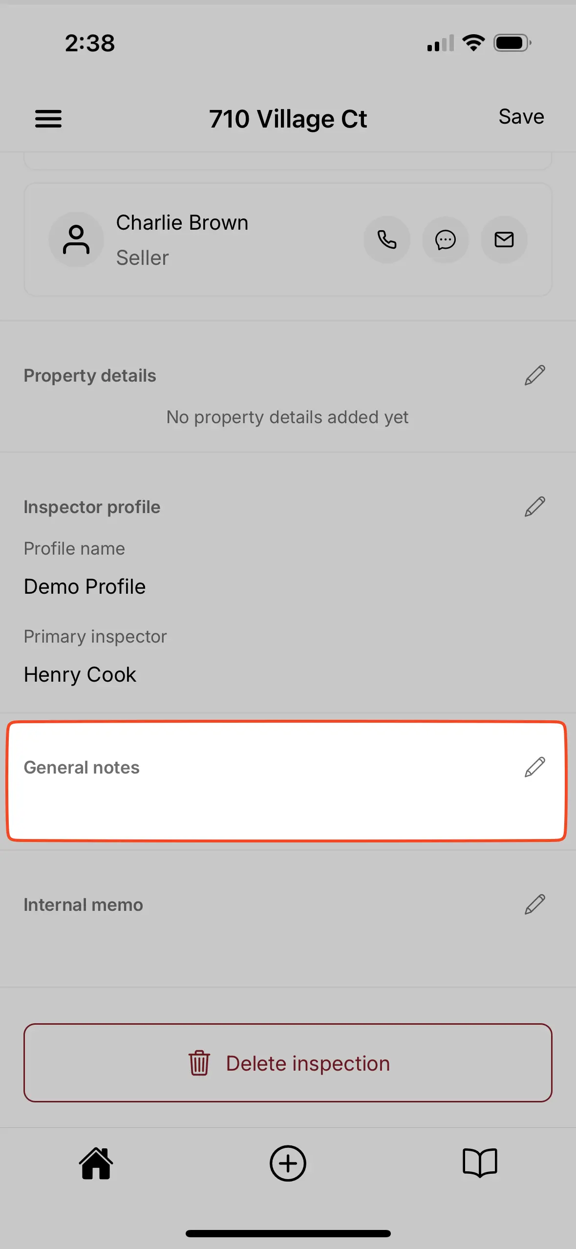 Where to find general notes.
