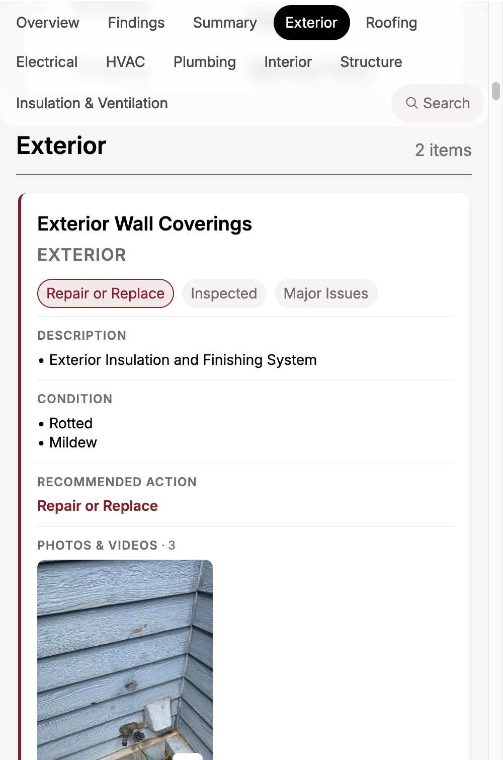 Web report rendered on a mobile-width viewport.