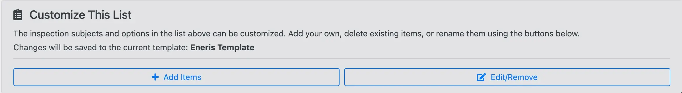 Add an item to a system in the template